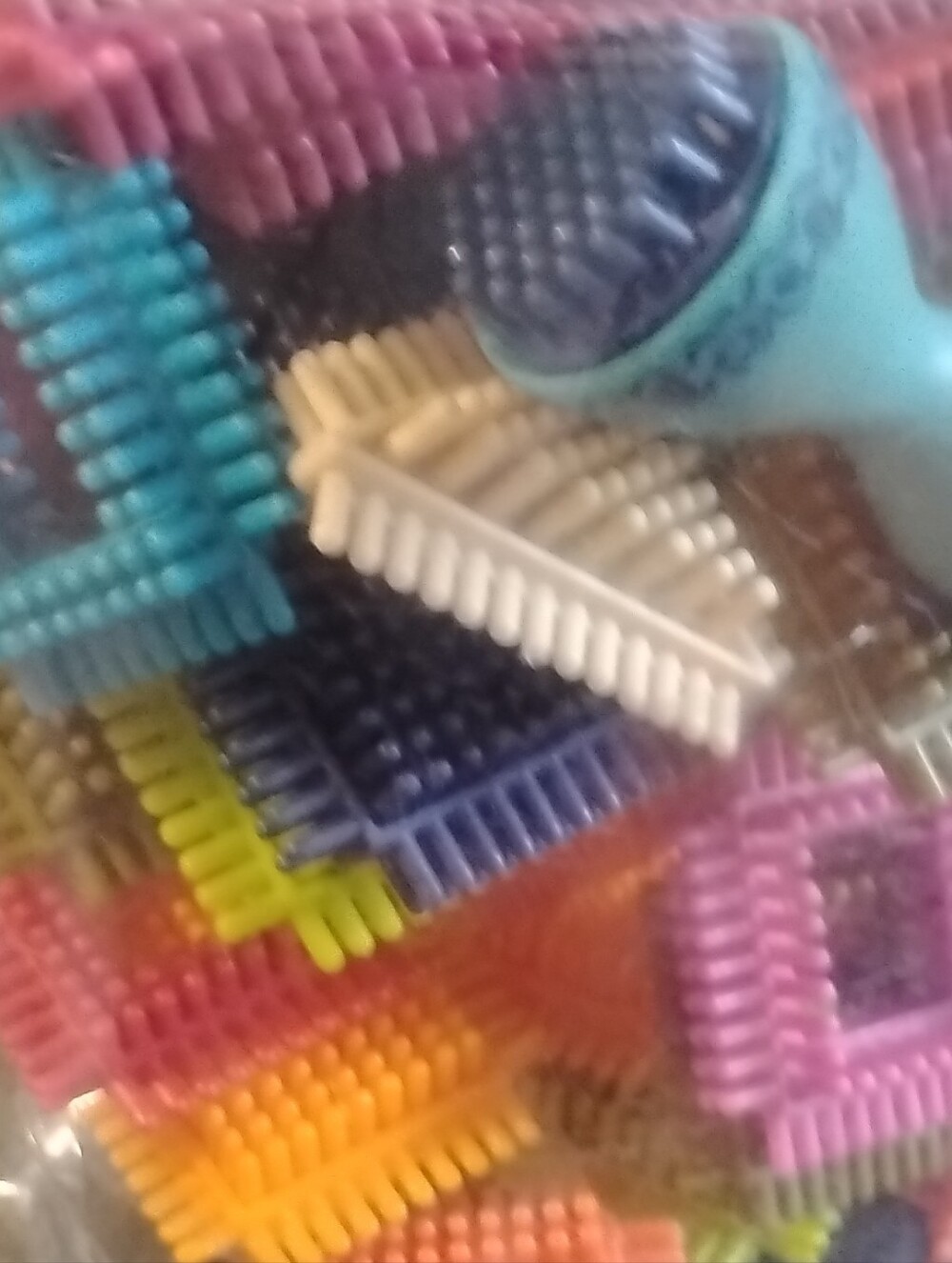 Interlocking Bristle Tiles Building Set - Multicolor - Picture 5 of 7